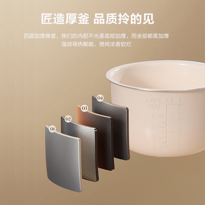 电压力锅2L家用小型高压饭锅多功能1-2人-3人迷你压力饭锅小火锅