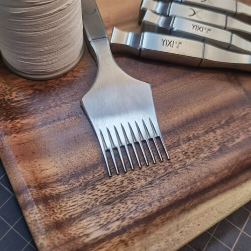 【一喜】法斩六菱斩皮艺打孔工具精细打磨