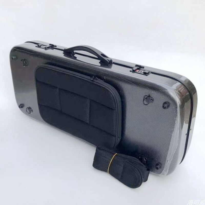 碳纤双小中提琴盒方盒子2只装谱袋双肩背包密码锁抗压航空托运4/4