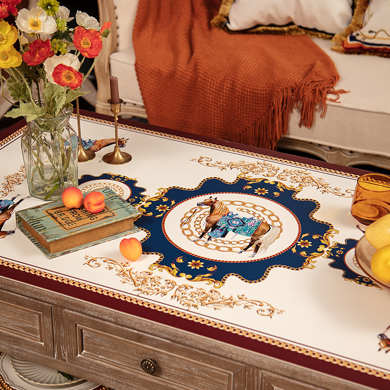 橙色回忆PVC茶几垫桌布防水防油免洗桌垫轻奢复古欧式皮革防烫垫,居家布艺,茶几垫,淘宝优惠券,粉丝福利购,淘宝优惠卷
