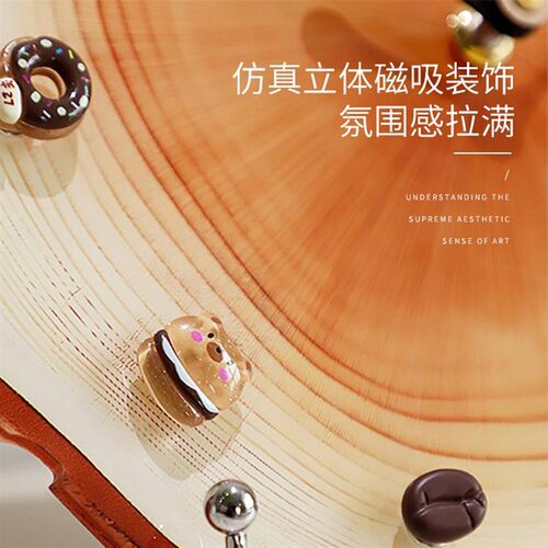 网红挂钟客厅diy磁吸时钟2026新款免打孔立体钟表可爱创意钟表画