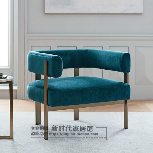 铁艺奶茶店咖啡厅沙发桌椅组合卡座双人清新网红款简约西餐厅休闲