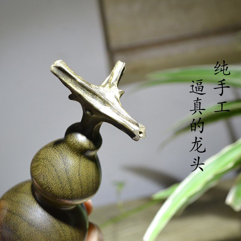 金丝楠木葫芦高端手把件把玩件小摆件木质实木纯手工生日礼品送礼