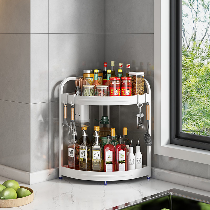 厨房转角置物架调味品三角架调料架台面墙角刀架筷子收纳架免打孔,厨房/烹饪用具,厨房置物架/置物柜/角架,淘宝优惠券,粉丝福利购,淘宝优惠卷