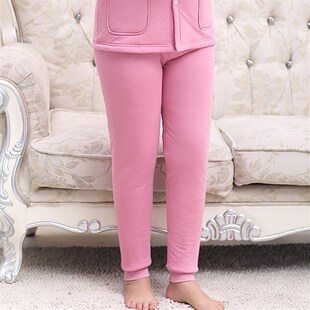 高腰全棉三层夹棉棉裤 妈妈冬季 纯棉女加肥加大码 中老年加厚保暖裤