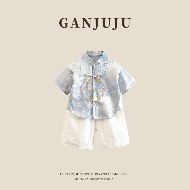 汉服男童周岁礼服男宝宝夏季国风套装新款中式古装2024小少爷汉服,童装/婴儿装/亲子装,汉服,淘宝优惠券,粉丝福利购,淘宝优惠卷