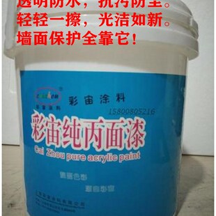 透明光泽罩面漆罩光剂文化墙背景墙砖面防水彩绘假山石头哑光亮光