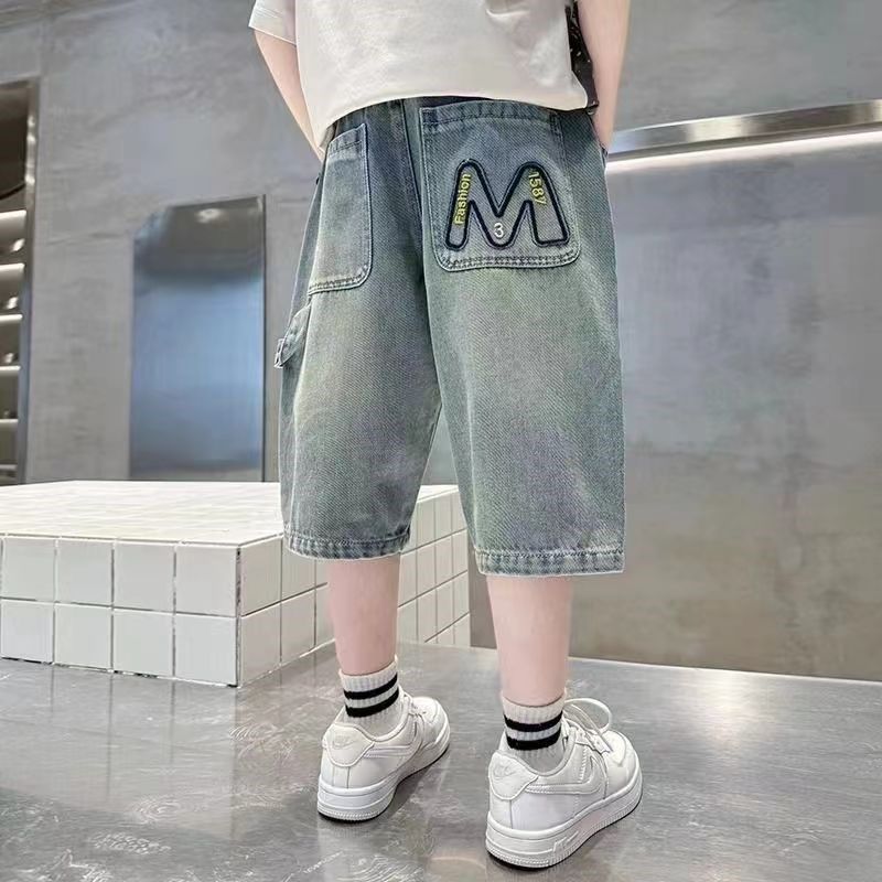 男童牛仔短裤外穿2024夏季新款中大童宽松休闲七分裤儿童薄款中裤,童装/婴儿装/亲子装,儿童牛仔裤,淘宝优惠券,粉丝福利购,淘宝优惠卷