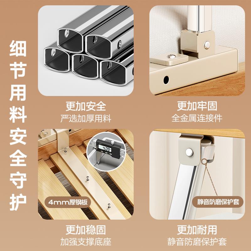老人床围栏护栏挡板防掉起床起身辅助器儿童折叠安全床边扶手栏杆