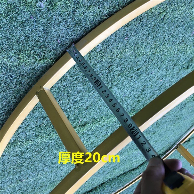 新款婚庆铁艺圆环舞台吊顶装饰加厚双五环之歌金色摩天轮线帘架子