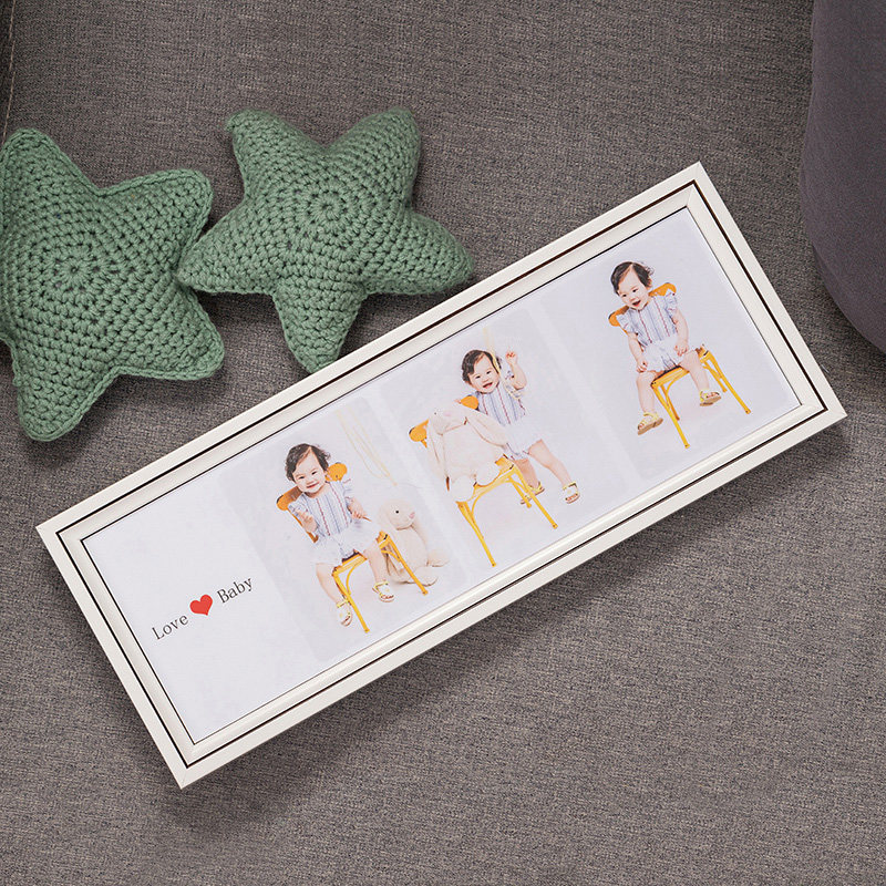 宝宝相框儿童摆台三联拼图定制桌面创意摆件婚纱照打印相片相册,家居饰品,相框/画框,淘宝优惠券,粉丝福利购,淘宝优惠卷