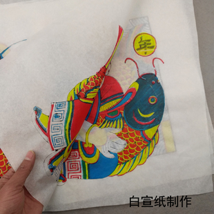 潍坊杨家埠木版年画童子年画门神木板年画中国风工艺品新年装饰画