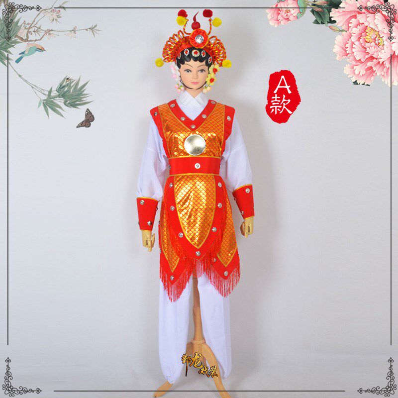 戏剧古装影视新款刀马旦武旦戏曲女兵衣舞蹈京剧越剧女兵衣