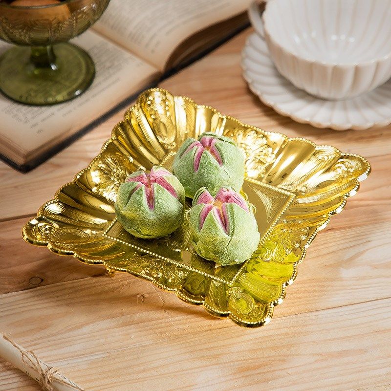 家用复古果盘金属蛋糕盘下午茶糕点托盘拍照道具装饰精致首饰摆件,家居饰品,果盘/果篓,淘宝优惠券,粉丝福利购,淘宝优惠卷