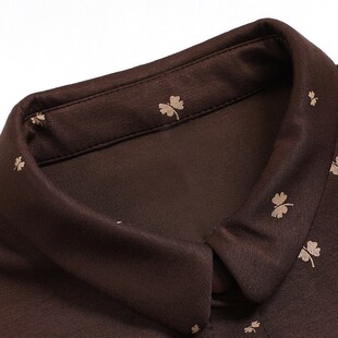 加肥加大开衫 妈妈装 宽松衬衣5060岁上衣 加肥大码 中老年女春秋衬衫