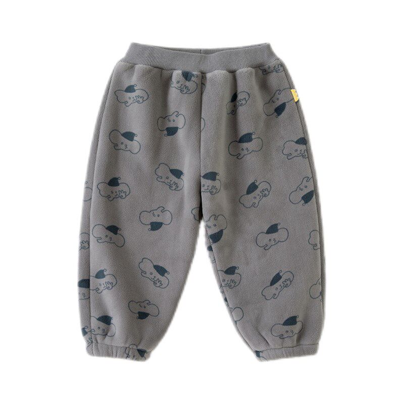 宝宝裤子冬装秋冬新儿童长裤女童卫裤加绒加厚休闲裤男童童装卫裤