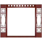 定制做新中式 实木花格电视背景墙仿古门窗镂空花板挂落客厅吊顶