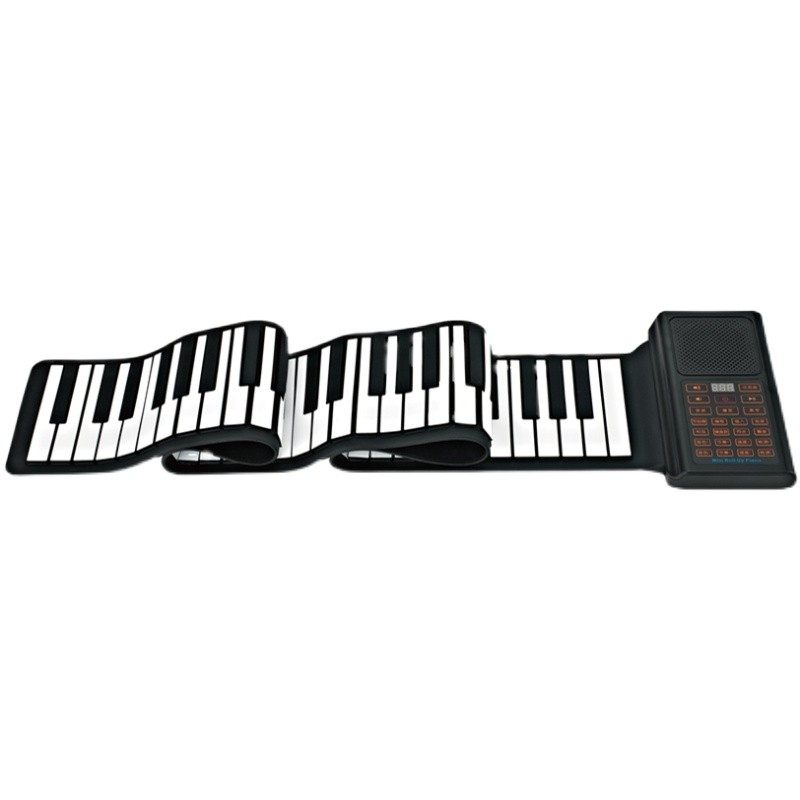 加厚手卷钢琴88键专业版折叠便携式电子软键盘家用儿童初学者幼师