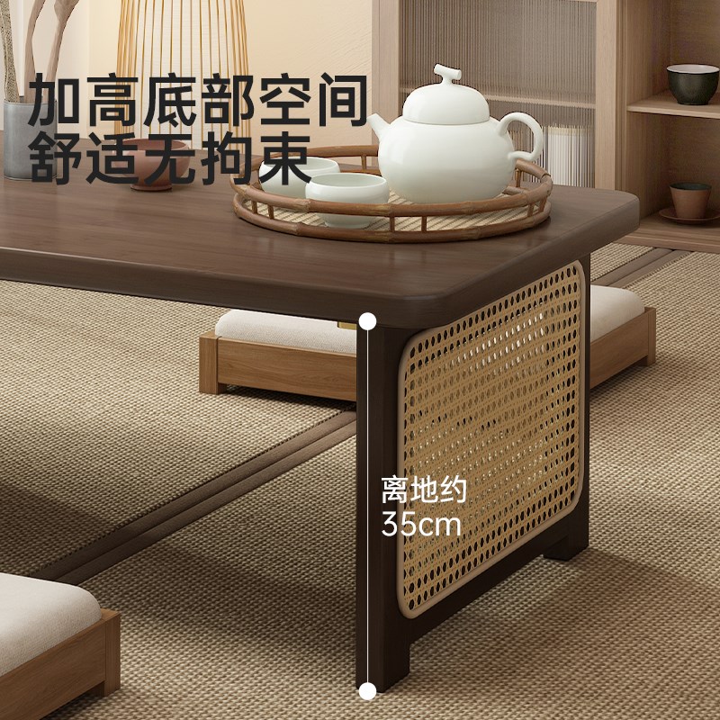 飘窗桌家用折叠茶几炕桌小户型阳台小茶桌茶台日式榻榻米坐地矮桌