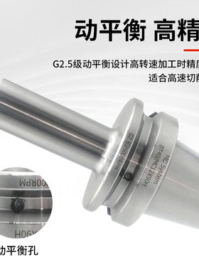 锁牙头刀柄BT30/40螺纹头刀柄可换式抗震锁牙刀柄刀头M8M10M12M16