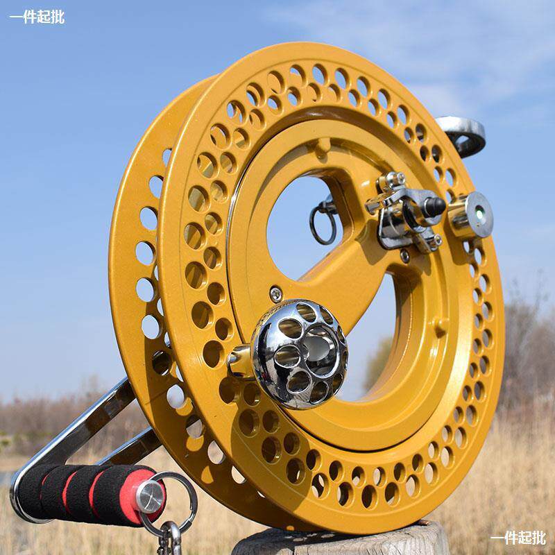 镁合金轮手握轮专业手刹风筝线轮防倒转带潍坊风筝轮风筝手摇档