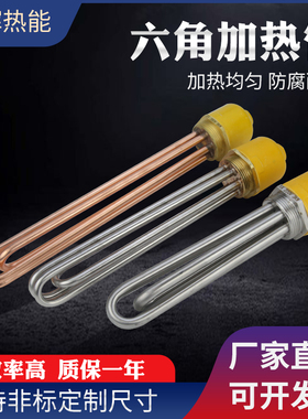 DN40DN50六角头电加热管220V380V大功率工业水箱锅炉导热油加热棒