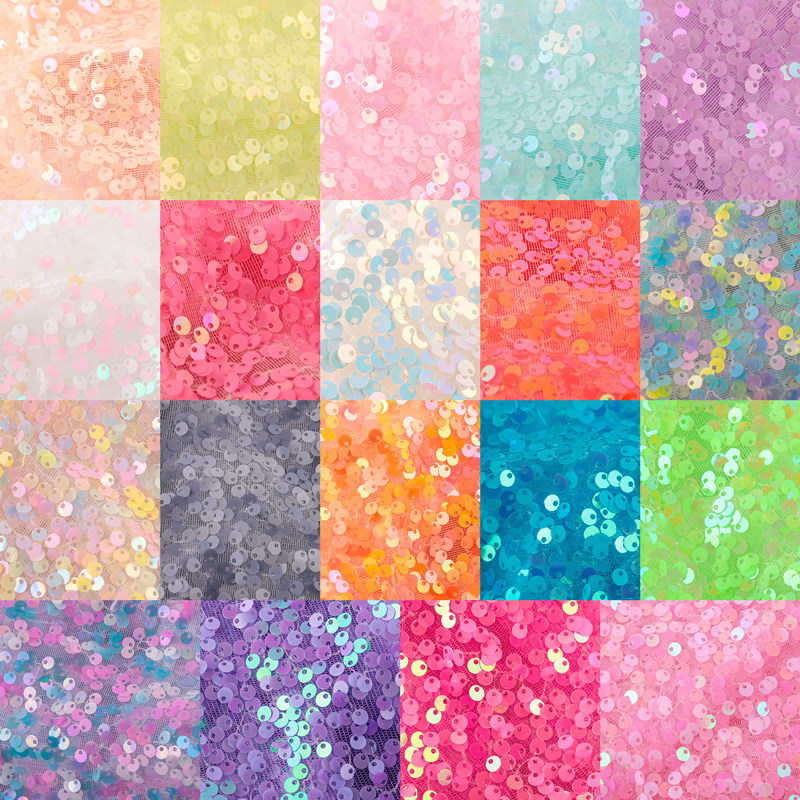 5MM彩色幻彩亮片布料 网纱绣花面料婚庆舞台演出舞蹈服装玩具面料,居家布艺,海绵垫/布料/面料/手工diy,淘宝优惠券,粉丝福利购,淘宝优惠卷