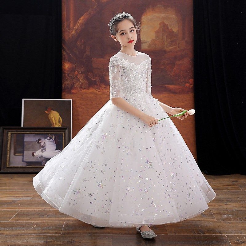 女童晚礼服儿童公主裙小孩花童婚纱摄影生日走秀主持人钢琴演出服,童装/婴儿装/亲子装,儿童礼服,淘宝优惠券,粉丝福利购,淘宝优惠卷