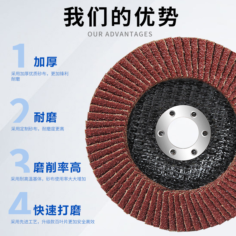 固锐百叶轮打磨片即光加厚百叶片抛光轮角磨机磨光机砂布轮千页片,五金/工具,电锯片,淘宝优惠券,粉丝福利购,淘宝优惠卷