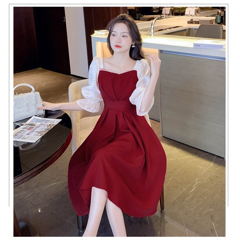 敬酒服新娘平时可穿春夏季结婚礼服订婚宴回门小个子晚礼服连衣裙