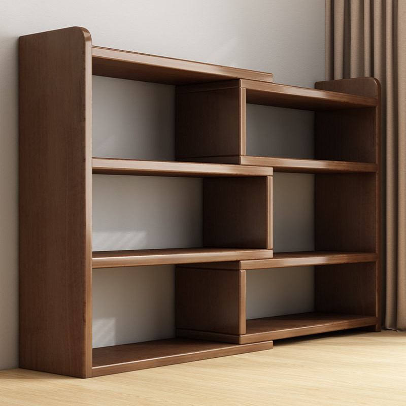 实木书架桌上置物架家用客厅书柜伸缩架桌面展示柜书桌简易储物架,住宅家具,书架,淘宝优惠券,粉丝福利购,淘宝优惠卷