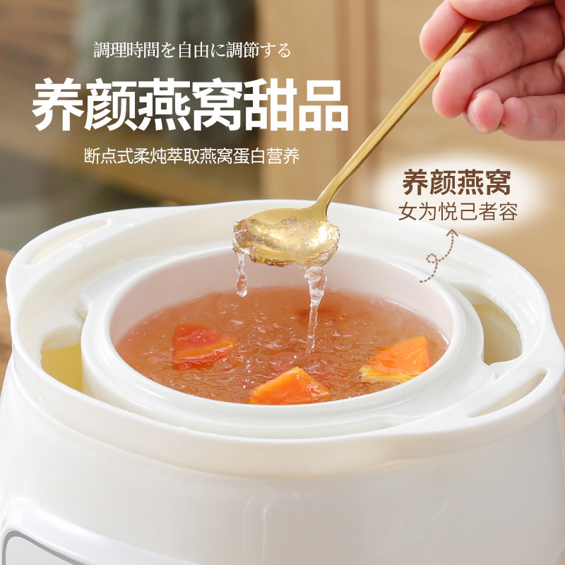 可预约保温陶瓷电炖锅 双内胆隔水电炖盅适用家用燕窝专用锅