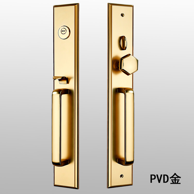 中式大门锁双开门入户对开别墅门锁实木门简约美式家用办公室大锁