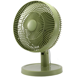 小型床头电风扇宿舍办公室桌面微风大台扇摇头插电款大风力循环扇