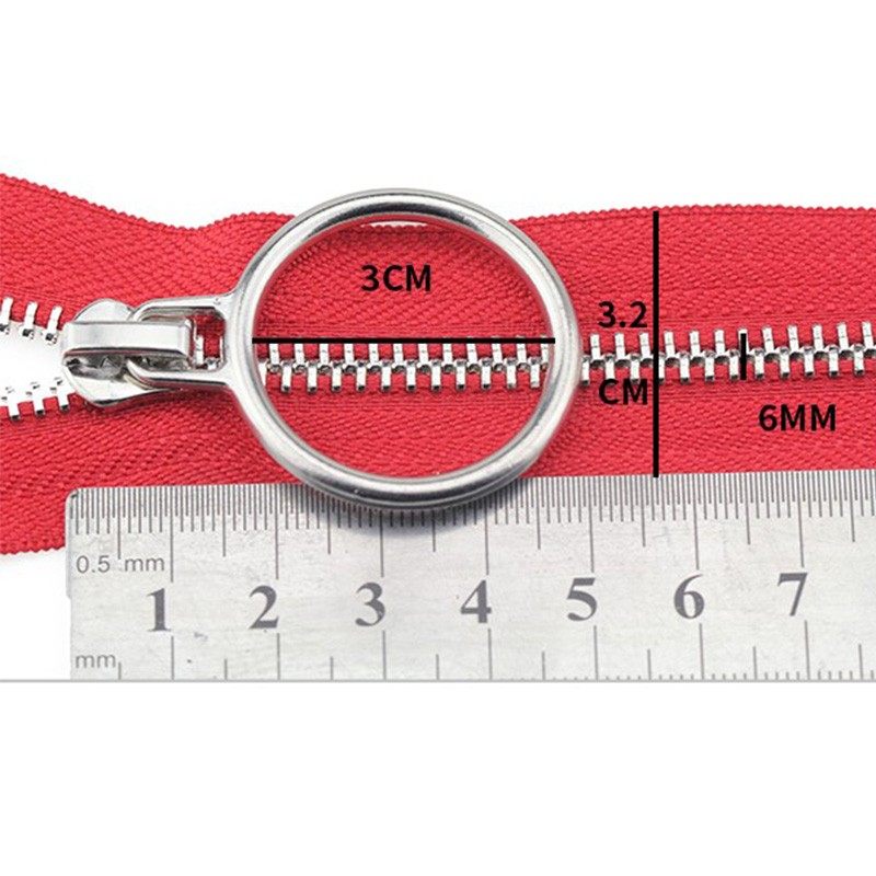 5号金属开口拉链羽绒服外套门禁金色大圆圈拉锁配件服装拉链配件,居家布艺,拉链,淘宝优惠券,粉丝福利购,淘宝优惠卷