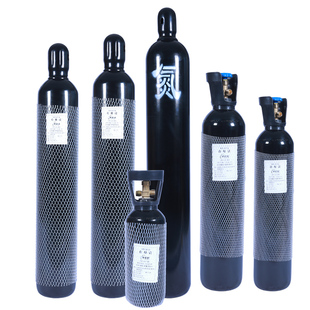 氮气瓶10L升便携小型钢瓶黑色高压罐新瓶安诚国标QF-2工业用便携
