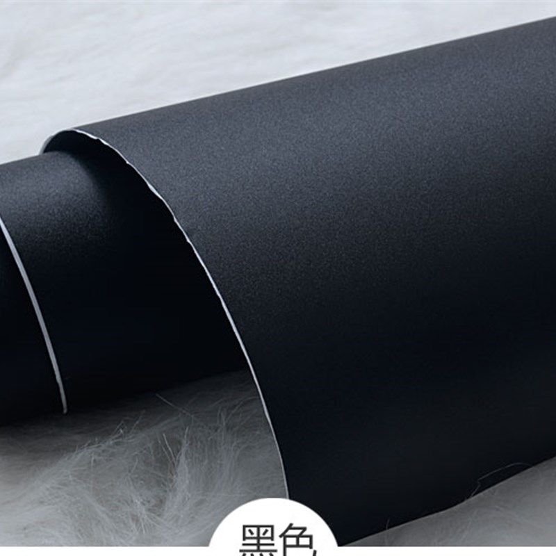 加厚PVC磨砂黑色亚光家具翻新贴纸素色自粘墙纸壁纸衣柜柜子贴纸,家居饰品,软装墙贴,淘宝优惠券,粉丝福利购,淘宝优惠卷