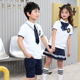 幼儿园园服英伦风校服女裙 纯棉套装 小学生班服学院风2021新款 夏季