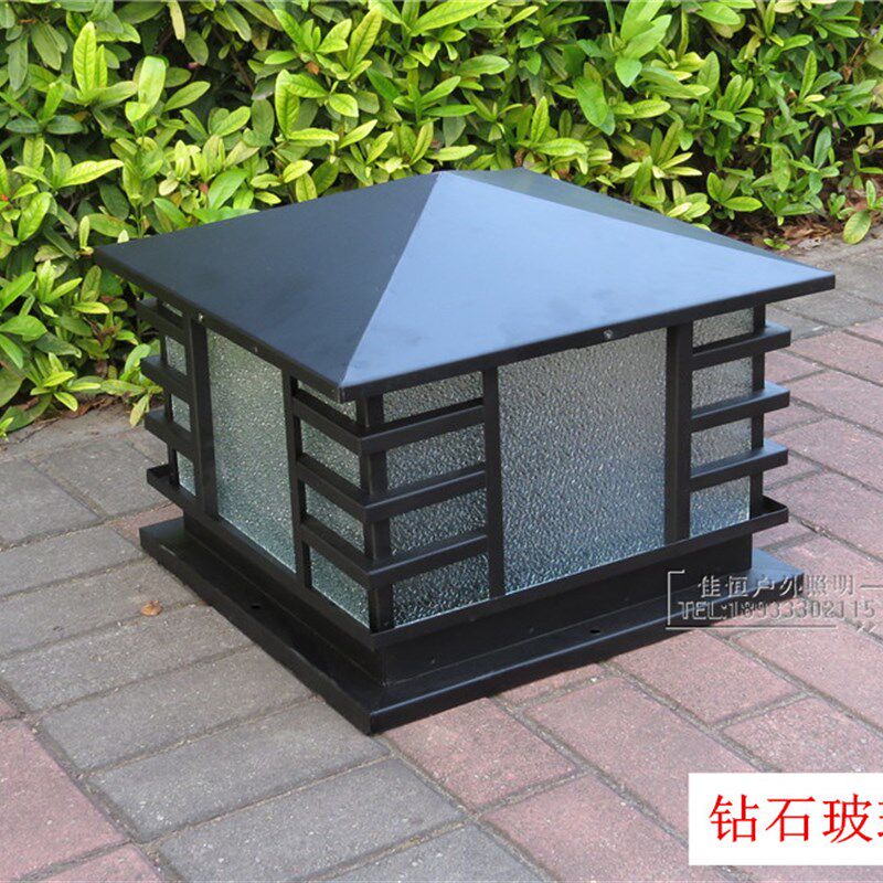 新款柱头灯墙头灯大门柱子灯花园别墅灯厂区围墙灯方形景观灯户外