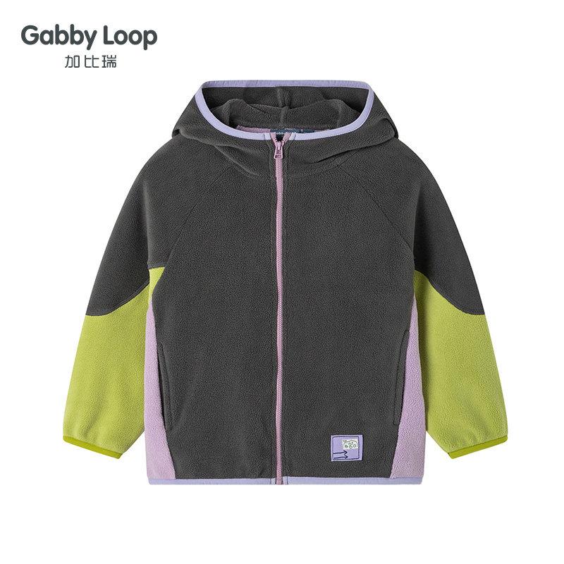 加比瑞童装春秋冬女童简约休闲舒适连帽摇粒绒加绒外套中大童上衣,童装/婴儿装/亲子装,普通外套,淘宝优惠券,粉丝福利购,淘宝优惠卷