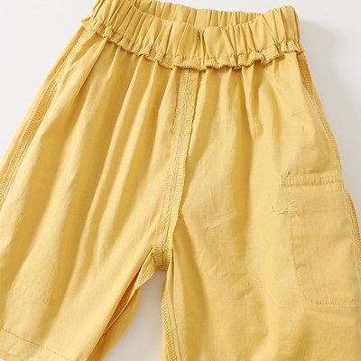 小数点男童短裤夏季新款工装裤儿童薄款休闲中裤男孩宽松5分裤子