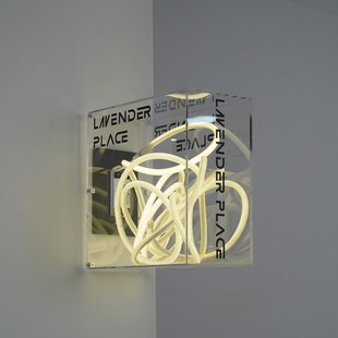 双面亚克力灯箱广告牌悬挂门头户外网红透明霓虹发光门牌招牌定做