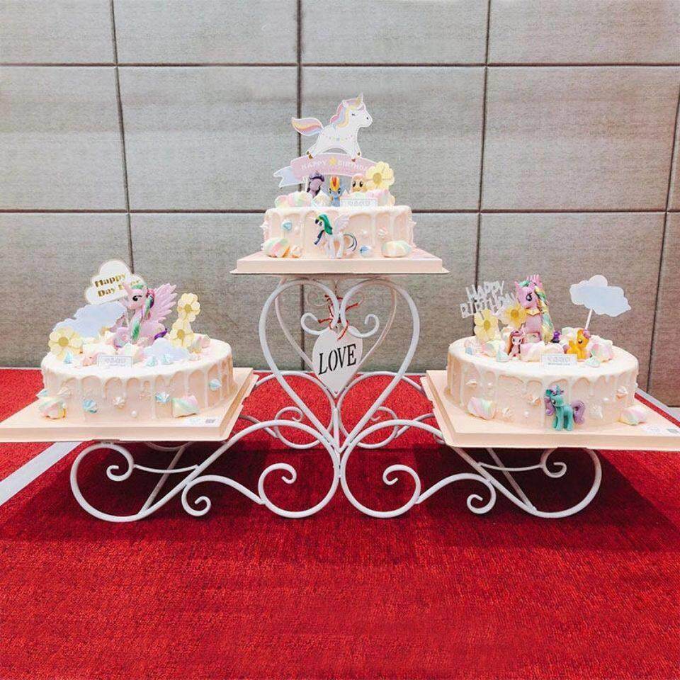 蛋糕架子多层欧式三层铁艺创意生日聚会婚庆礼点心托 托盘甜品展