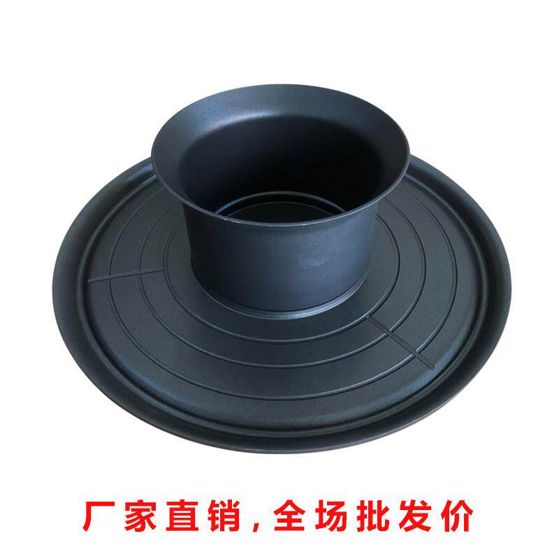 涮烤一体锅烧烤炉家用烧烤锅可分离多功能边炉火锅加宽不粘燃气包