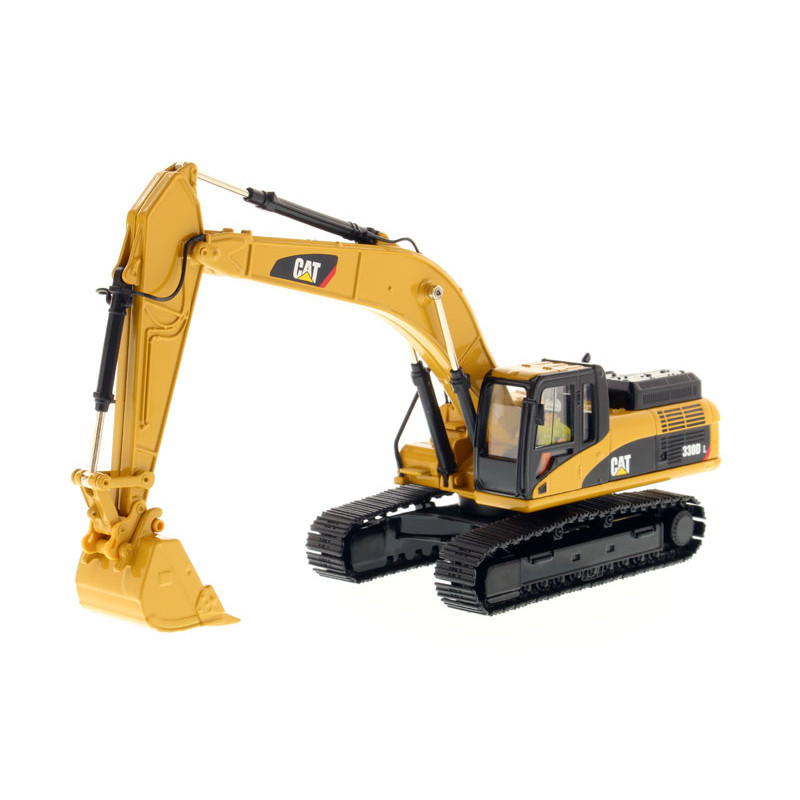 DM CAT 1/50卡特330D挖掘机挖土车模型 合金仿真玩具摆件85199C