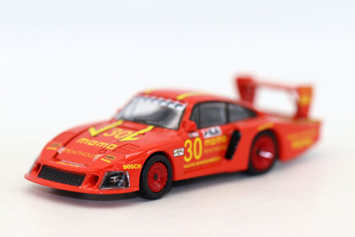 Para 1/64 保s时捷 935/78 白鲸 Moby Dick 1981耐力赛车模型合金