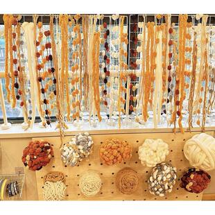 幼儿园美工区隔断环创秋季编织区角环境布置材料手工墙面装饰挂帘