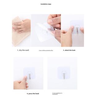 吊钩强力粘接墙面吸盘无痕承重浴室厨房墙面挂钩无冲孔钩