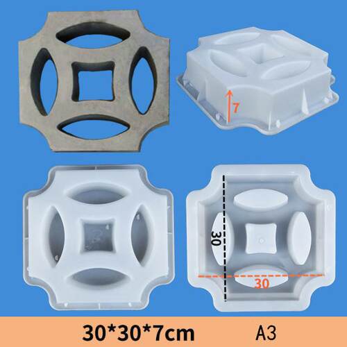 30×30×7古风花窗塑料模具围墙装饰窗花水泥混凝土网红空心砖模