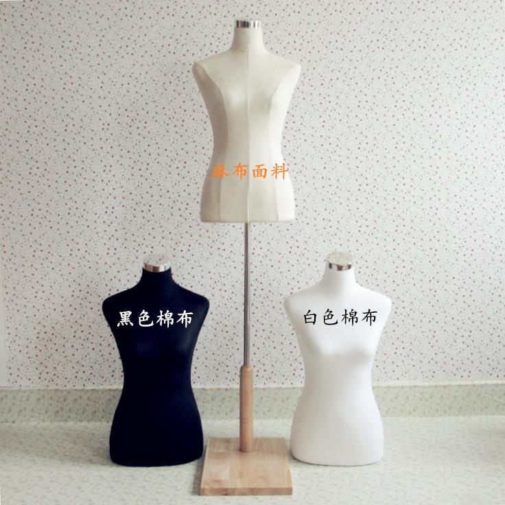 新手泡沫人台女裁剪模特道具女立裁人台可插针半身模特女模特架女